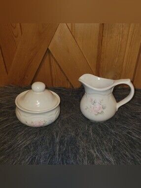 PFALTZGRAFF PERENNIALS The Tea Rose Collection Sugar Creamer Set
